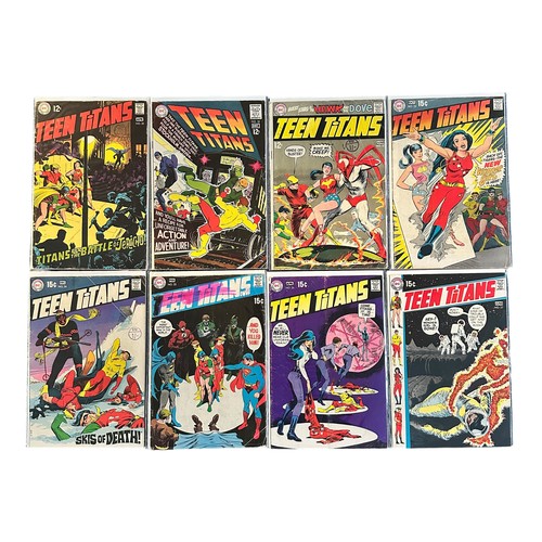 122 - DC Comics Teen Titans 1966-1970 Nos 5-16, 18, 20-21, 23-27. All 20 comics are bagged & boarded, UG.