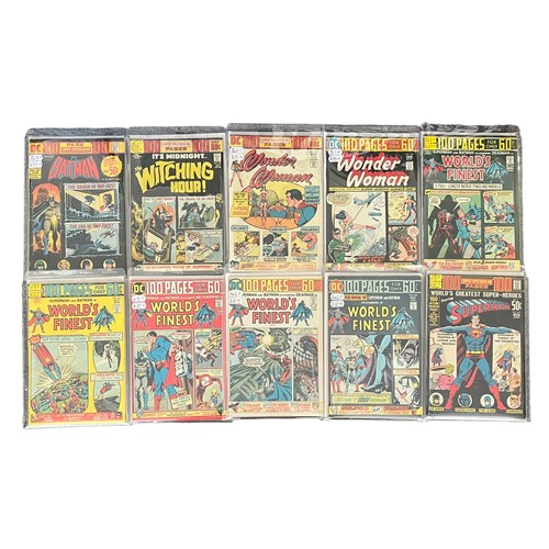 129 - DC Comics 100 Page Spectaculars to include: No38 It's Midnight The Witching Hour, 211 Wonder Woman 2... 