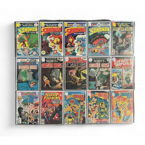 2 - Selection Of DC Comics Titles to include: The Sandman 1975 Nos 2, 3, 5, 6: Secrets Of Haunted House ... 