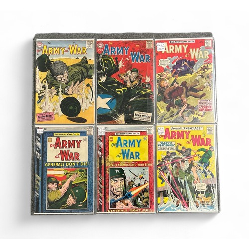 32 - DC Comics Our Army At War 1957-1965 Nos 63, 64, 143, 147, 148, 153. All 6 comics are bagged & boarde... 