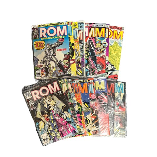 68 - 19 x Marvel ROM Comics. Marvel ROM Space Knight 19 different issues 1,3,7,26,27,31,32,34,36,37,39,40... 