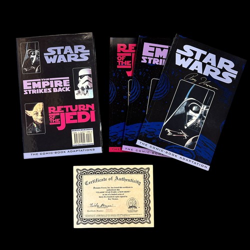 184 - Collection Of Star Wars Signed Comics. Classic Star Wars set of 3 TPBs in slip case signed by Roy Th... 