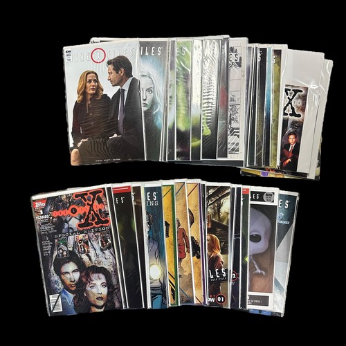 225 - X-files x48 Issues. Issues and titles all bagged and boarded. Qty 48