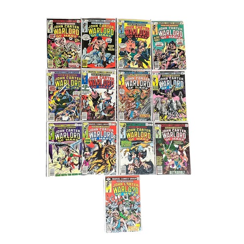 256 - 13x Marvel John Carter. Marvel John Carter of Mars bronze age. Issues 1,3,5,6,9,10,14,15,19,21,22,24... 