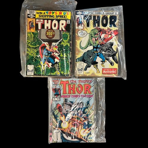 271 - 51x Thor Comics. Thor issues 300-303,305-325,327-336,348,355,371,375,378,381,383,384,386,391,393-396... 