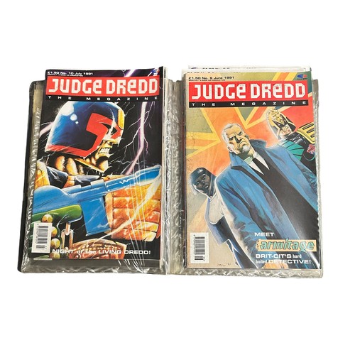 460 - Judge Dredd The Megazine1990-1991. Nos 1-15 All 15 Megazines are bagged flat and unfolded, VG/F