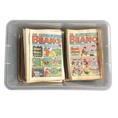 463 - DC Thomson Beano Comics 1980-1987 Over 200 Comics all flat and unfolded, nice clean copies, VG plus.