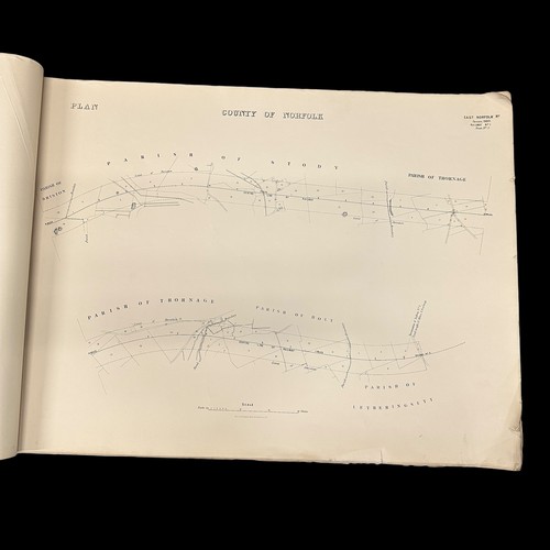 1079 - Quantity of original old Railway Engineering Track Plans consisting of:
1. Proposed deviation of the... 