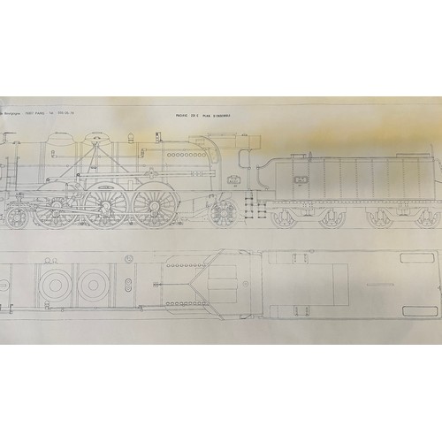 1080 - Engineering Drawings For A Pacific 231C Steam Locomotive
Set of nine detailed engineering drawings f... 