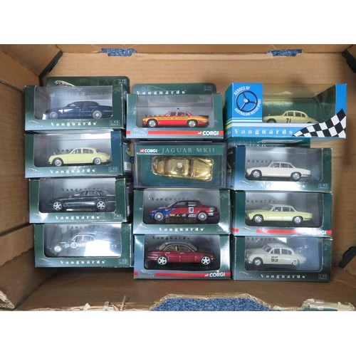 200 - Corgi Vanguards 1/43rd scale Jaguar collection, generally excellent in good plus to good window card... 