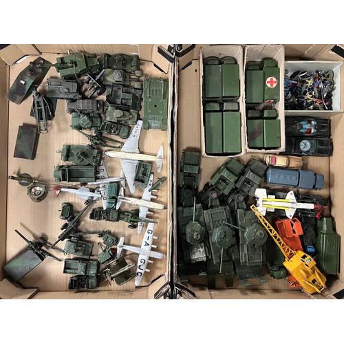 14 - 1950s onwards diecast unboxed collection, generally good to fair (parts or spares), mainly military,... 