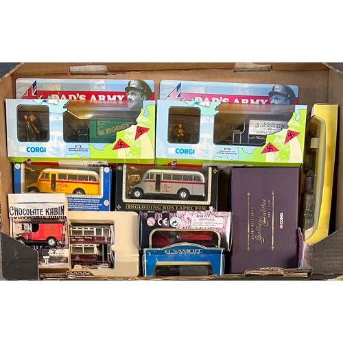 25 - 1990s onwards collection, with Corgi Dad's Army Hodges Bedford van No. 18501 and Mr Jones Thorneycro... 