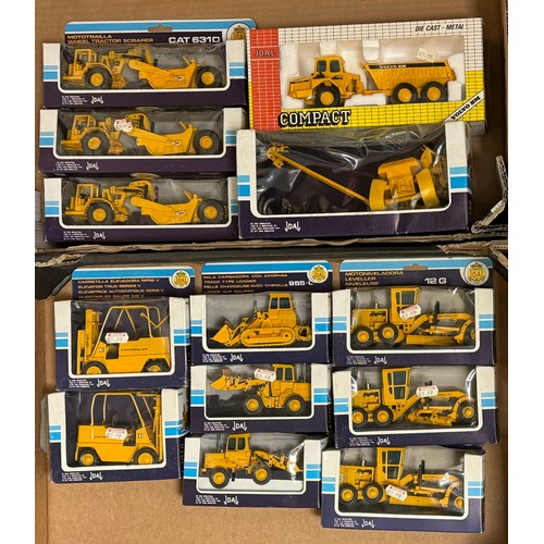 158 - JOAL construction diecast collection, generally excellent in good or better boxes (some cellophane c... 