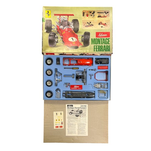 231 - Schuco Ferrari F2 unmade metal and plastic kit No. 225192, with tools, clockwork motor (untested), u... 