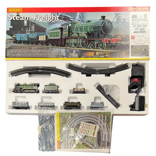 329 - Hornby Steam Freight set No. R1018, excellent in excellent to good plus box, with LNER green 8579 4-... 