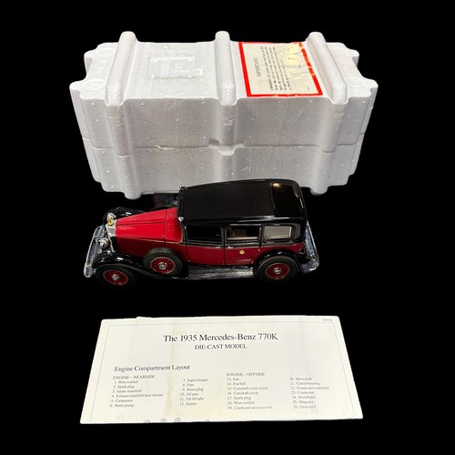 141 - Franklin Mint 1/24th scale 1935 Mercedes-Benz 770K No. B11SD61, generally excellent in good plus box... 