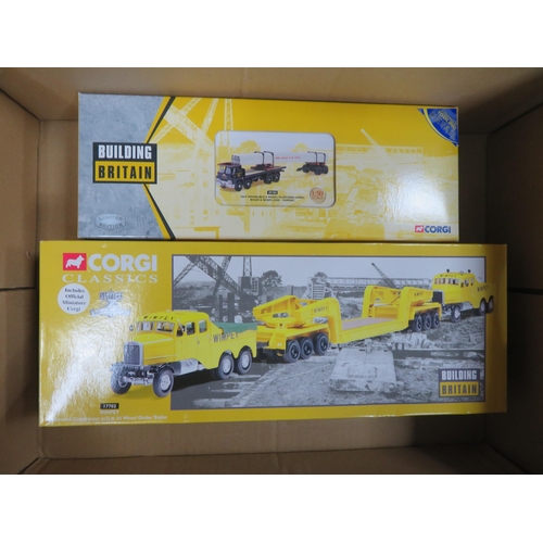 47 - Corgi 1/50th scale Building Britain collection, generally excellent in excellent boxes, with Scammel... 