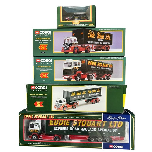 58 - Corgi Eddie Stobart Truck collection, generally excellent in excellent window boxes, with 1/50th sca... 