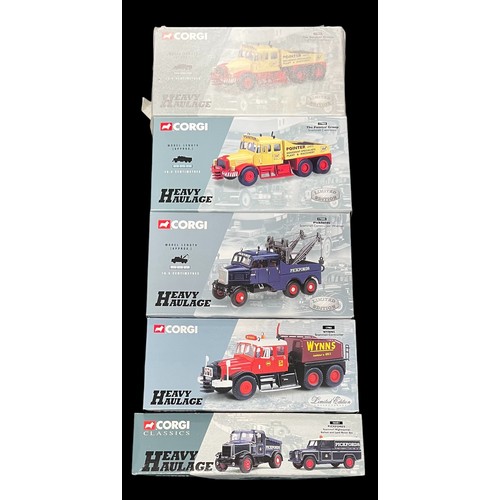 59 - Corgi Heavy Haulage 1/50th scale collection, generally excellent in excellent boxes, with Scammell C... 