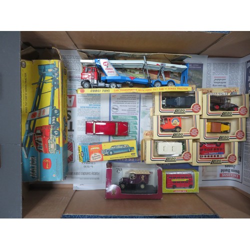 1 - 1970s onwards collection, with Corgi Ford H series tilt cab Car Transporter (with inner plinth and w... 