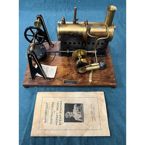 282 - Mersey Model Co. horizontal stationary steam engine No. 53G, generally good plus in good plus to goo... 