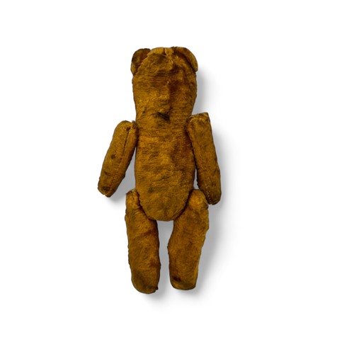 271 - A vintage teddy bear with moveable limbs. Unmarked. 17cm high.