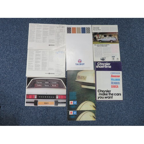 213 - 1960s onwards car brochures, generally excellent to good plus, with 