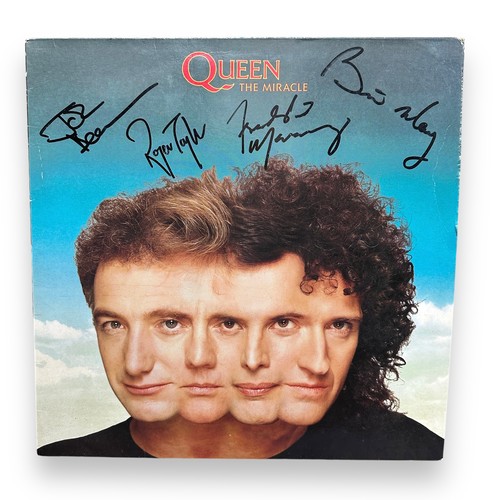 266 - Signed Queen The Miracle LP, Queen Box Of Tricks & Other Signed Items. Signed The Miracle vinyl, no ... 