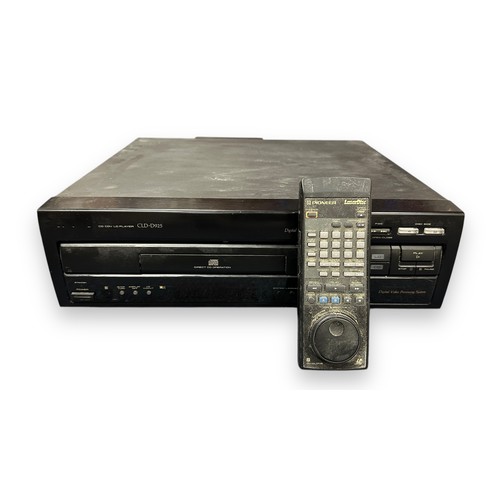 237 - Pioneer LaserDisc Player With 50 Movies. A Pioneer CLD-D925 disc player, PAL/NTSC compatible, with r... 