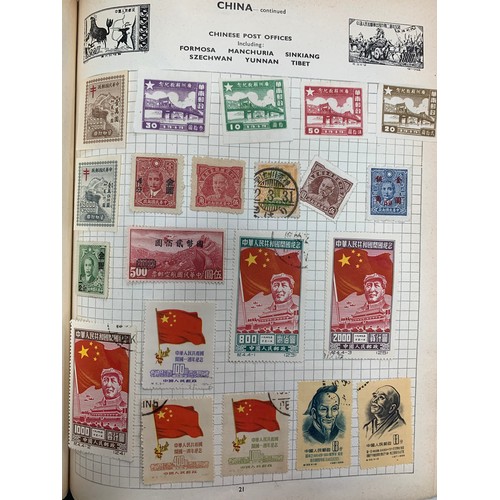 277 - World Stamp collection in Swiftsure album, Australia, China, France, French Colonies, Great Britain,... 