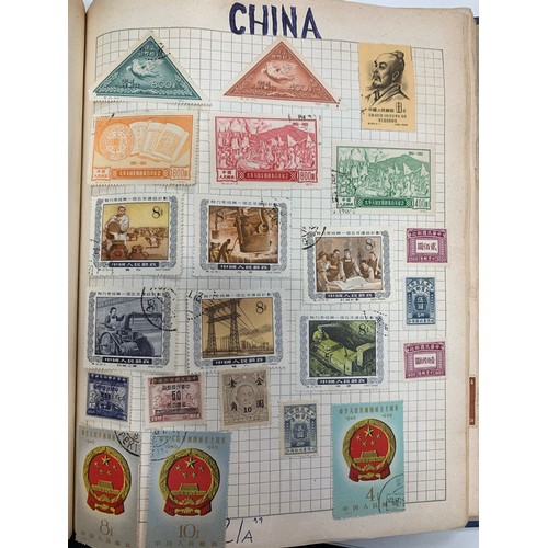 277 - World Stamp collection in Swiftsure album, Australia, China, France, French Colonies, Great Britain,... 