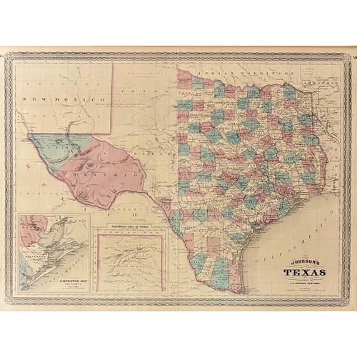 376 - Alvin .J. JOHNSON (American, 1827-1884) AN AMERICAN CIVIL WAR MAP, 