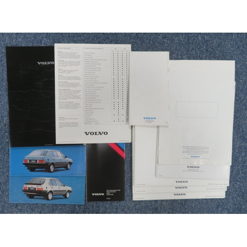 221 - 1980s onwards Volvo car brochures, generally excellent to good plus (some with dealer labels/stamps)... 