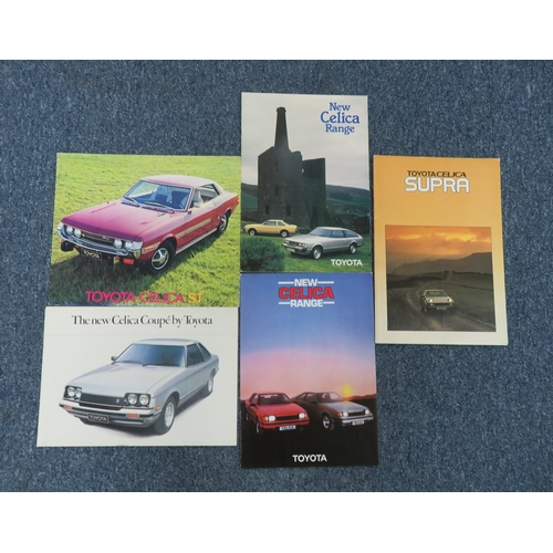 222 - 1970s onwards mainly Toyota car brochures, generally excellent to good plus (some with dealer labels... 