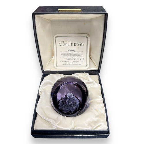 386 - Caithness, range of boxed Caithness limited edition studio glass paperweights. To include; Trio edit... 