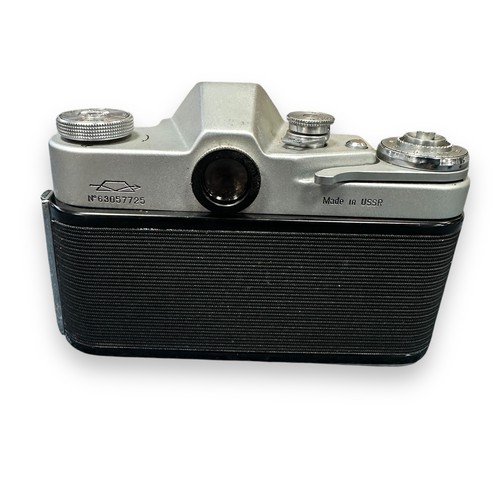 236A - Two Soviet Cameras. A Kiev 16mm Vega small camera. Also a  Zenit 3M camera. Both cameras UNTESTED. Q... 