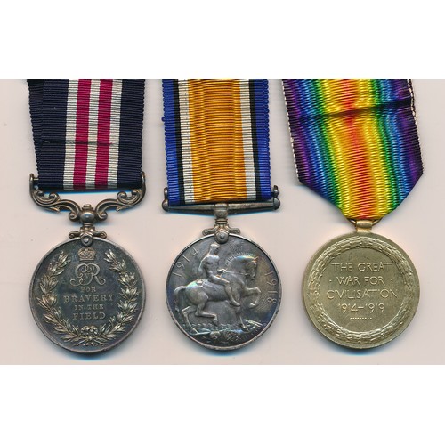 6 - First World War - A. Corbin -Military Medal to 17607 Pte A. Corbin 6/R.W. Kent R. BWM and Victory Me... 