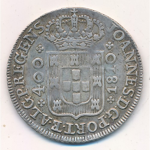 236 - Portugal 1810 400 reis, good fine.