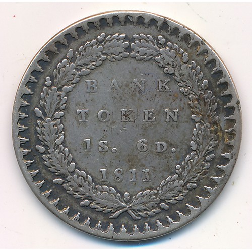 146 - George III 1811 eighteenpence bank token, fine.