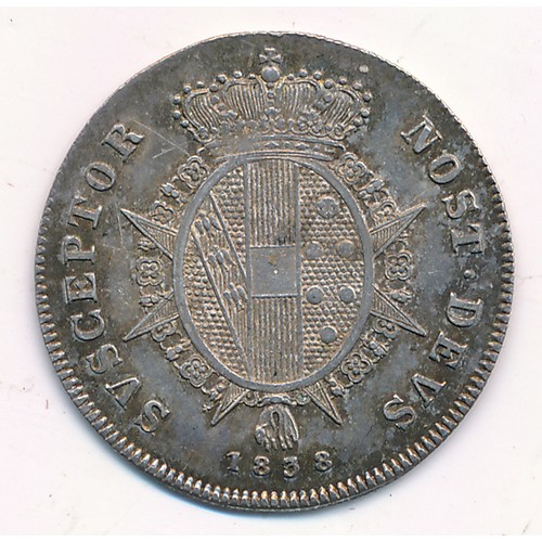 224 - Italian States - Tuscany 1838 one paolo. 2.67g.