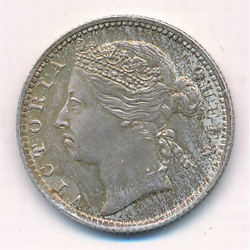 228 - Mauritius 1899 20 cents Queen Victoria, ef. 2.35g.