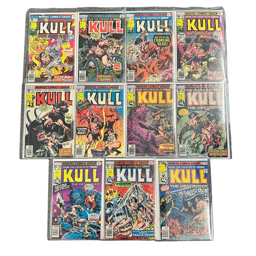 12 - Marvel Comics Kull The Conqueror 1973-1978 Nos 9, 10, 11x2, 12, 13, 14, 15, 16x2, 17, 18, 19, 20, 21... 