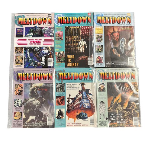 51 - Marvel Comics Meltdown 1991 Numbers 1-6 All 6 comics are bagged flat and unfolded NM.