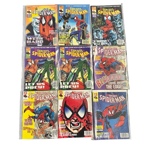 154 - Marvel The exploits Of Spider-Man Featuring X-Men 1994 to 1995 Nos 21-40, two number 36. All 21 comi... 