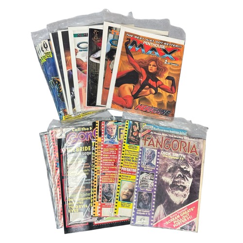 191 - Collection Of Sci-Fi & Fantasy Comics. Comics include Penthouse Comix, Tarot, Eerie, Fangoria and mo... 