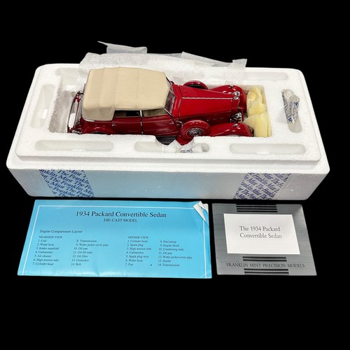 231 - Franklin Mint 1/24th scale pair with  1925 Hispano-Suiza H6B Kellner No. B11TF74 and 1949 Buick Road... 