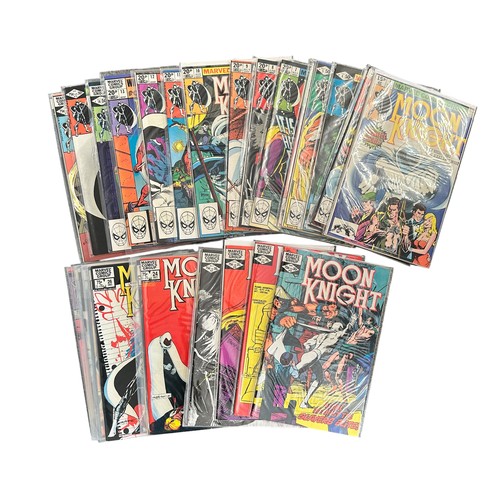 315 - Marvel Comics Moon Knight 1980-1983 Nos 1-29, 31-34. All 33 comics are bagged NM.