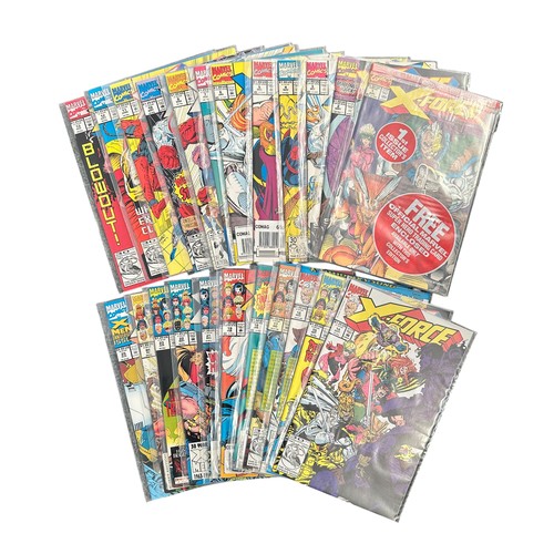 320 - Marvel Comics X-Force 1991-1993 Nos 1-25. All 25 comics are bagged NM.