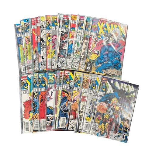 323 - Marvel Comics X-Men 1991-1993 Nos 1-28. All 28 comics are bagged NM.