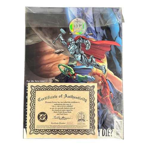 196 - Various Books & Comics. JLA Heaven's Ladder signed and limited edition (62/500) with Certificate of ... 